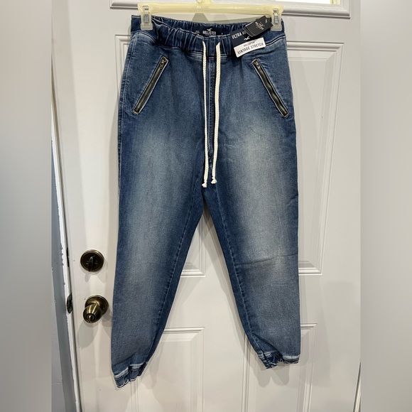 Hollister Denim - Hollister Blue Jogger Jeans